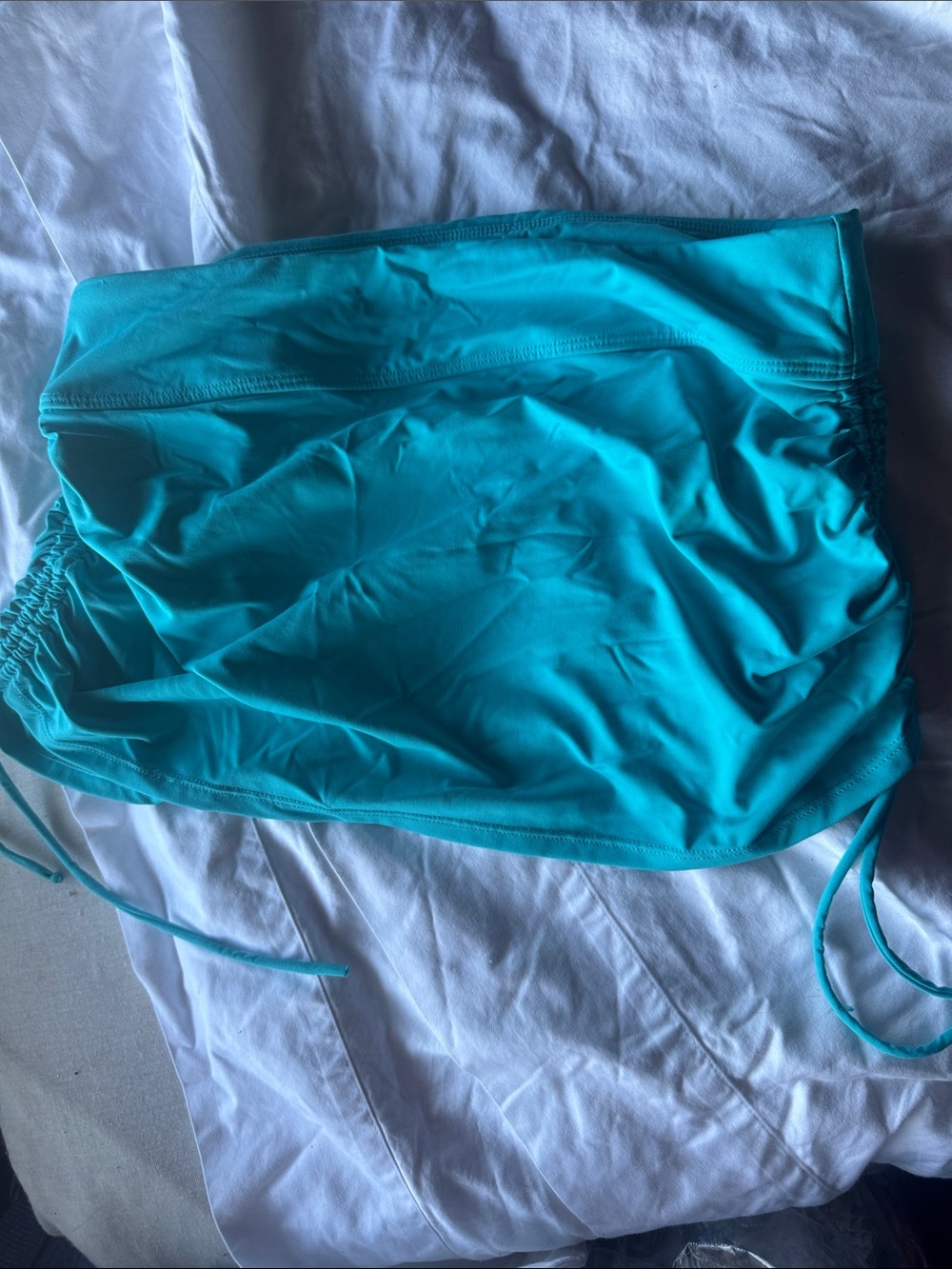 Athleta Turquoise Swim Coverup Tank with Adjustable Sides